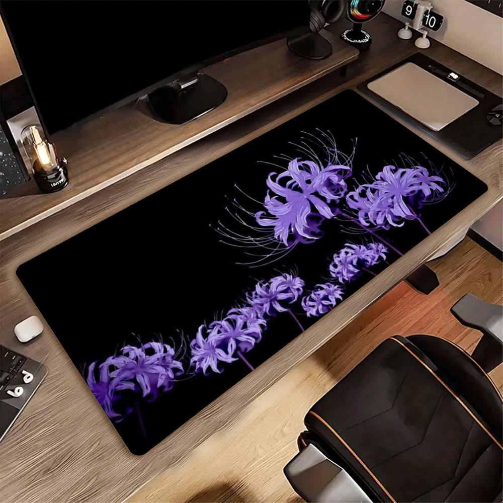 Desk Setup Red - XXL 마우스패드 고딕 리코리스 라디아타 레드