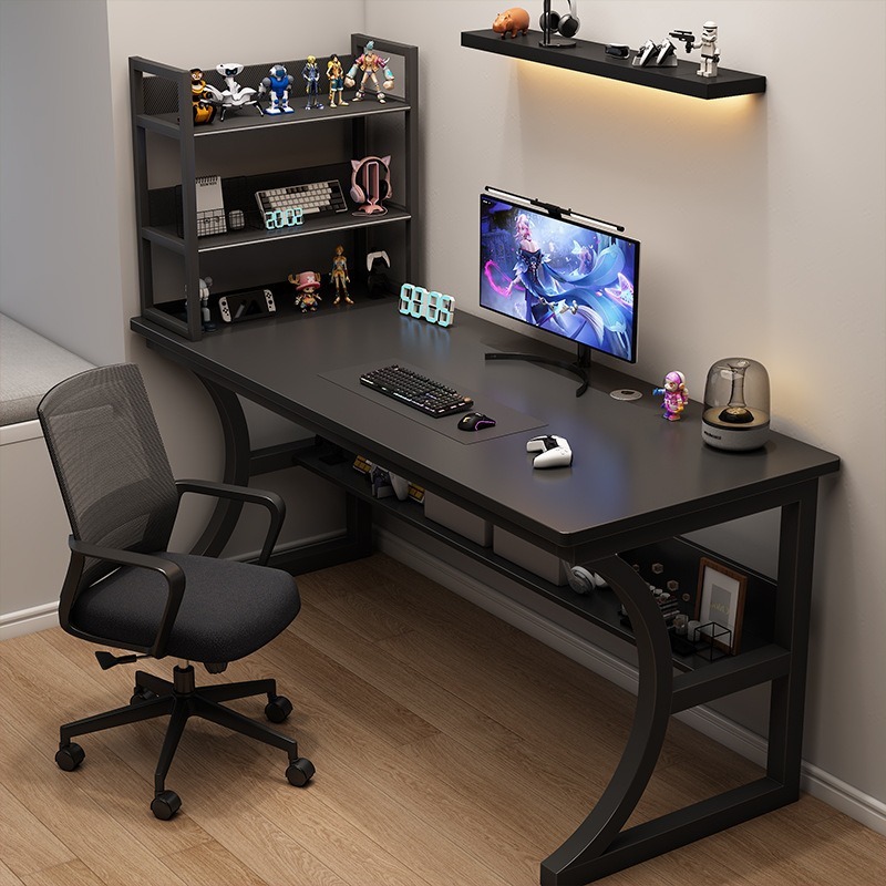 Desk Setup Productivity - 게임용 테이블 가정용 데스크탑 컴퓨터 테이블(선반