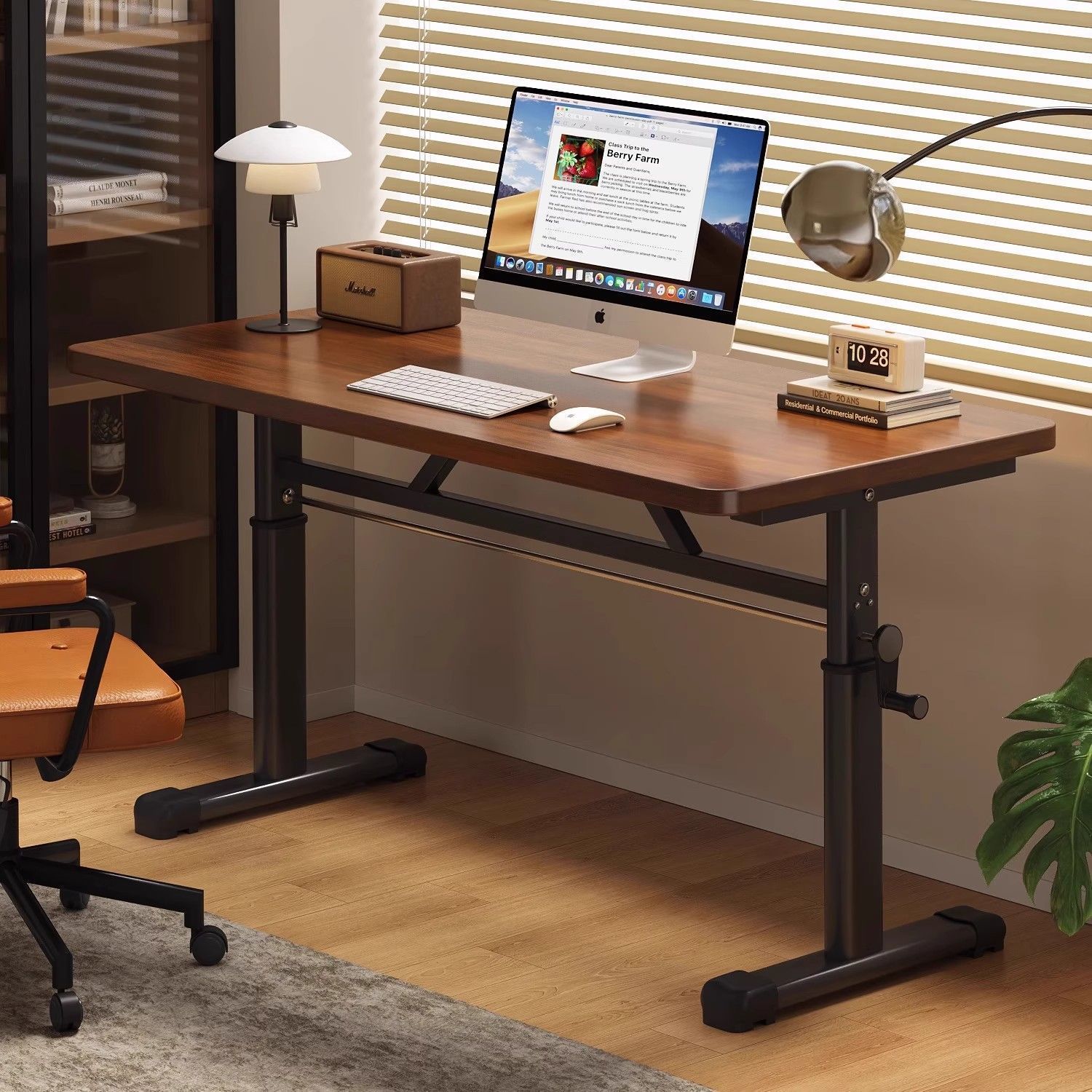 Desk Setup Notebook - 현대적인 심플 디자인의 높이 조절 가능한