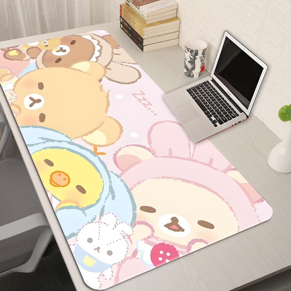 Desk Setup Pink - XXL 만화 핑크 마우스 패드 애니메이션