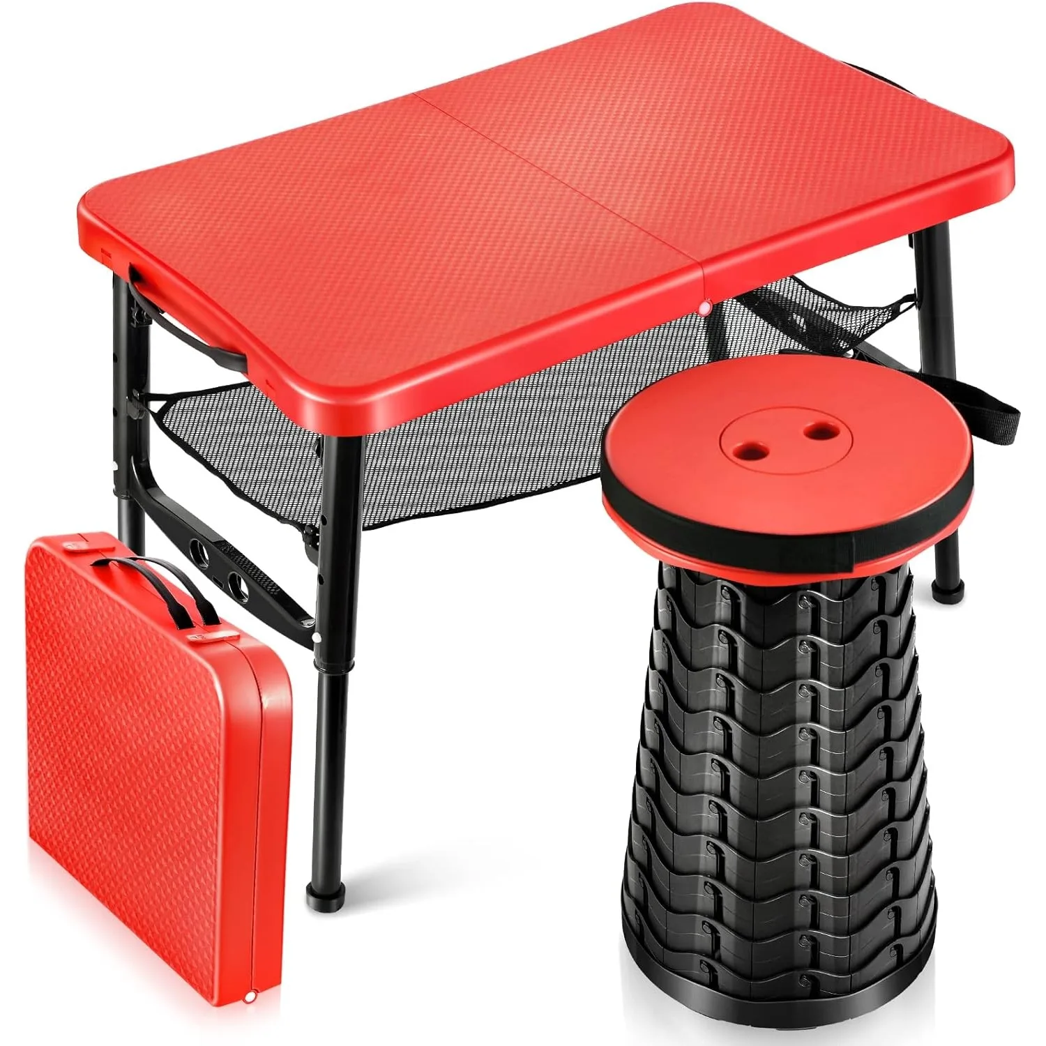Desk Setup Laptop - 개폐식 접이식 테이블 및 의자 세트