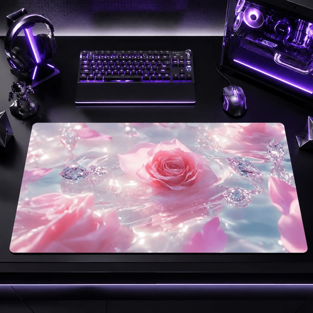 오리지널 핑크 장미 워터마크. 게이머와 사무용 사용자에 - Desk Setup Simple 리뷰 및 가격