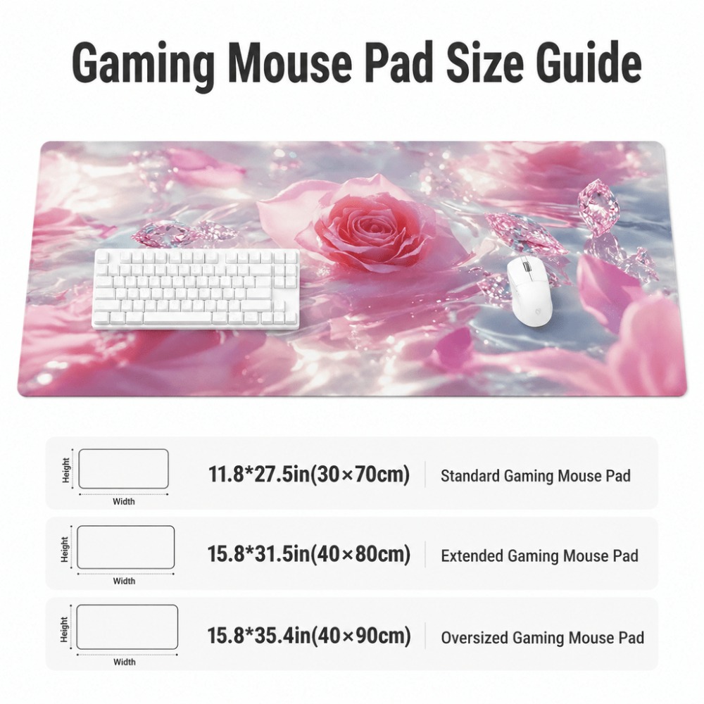 오리지널 핑크 장미 워터마크. 게이머와 사무용 사용자에 - Desk Setup Simple 리뷰 및 가격