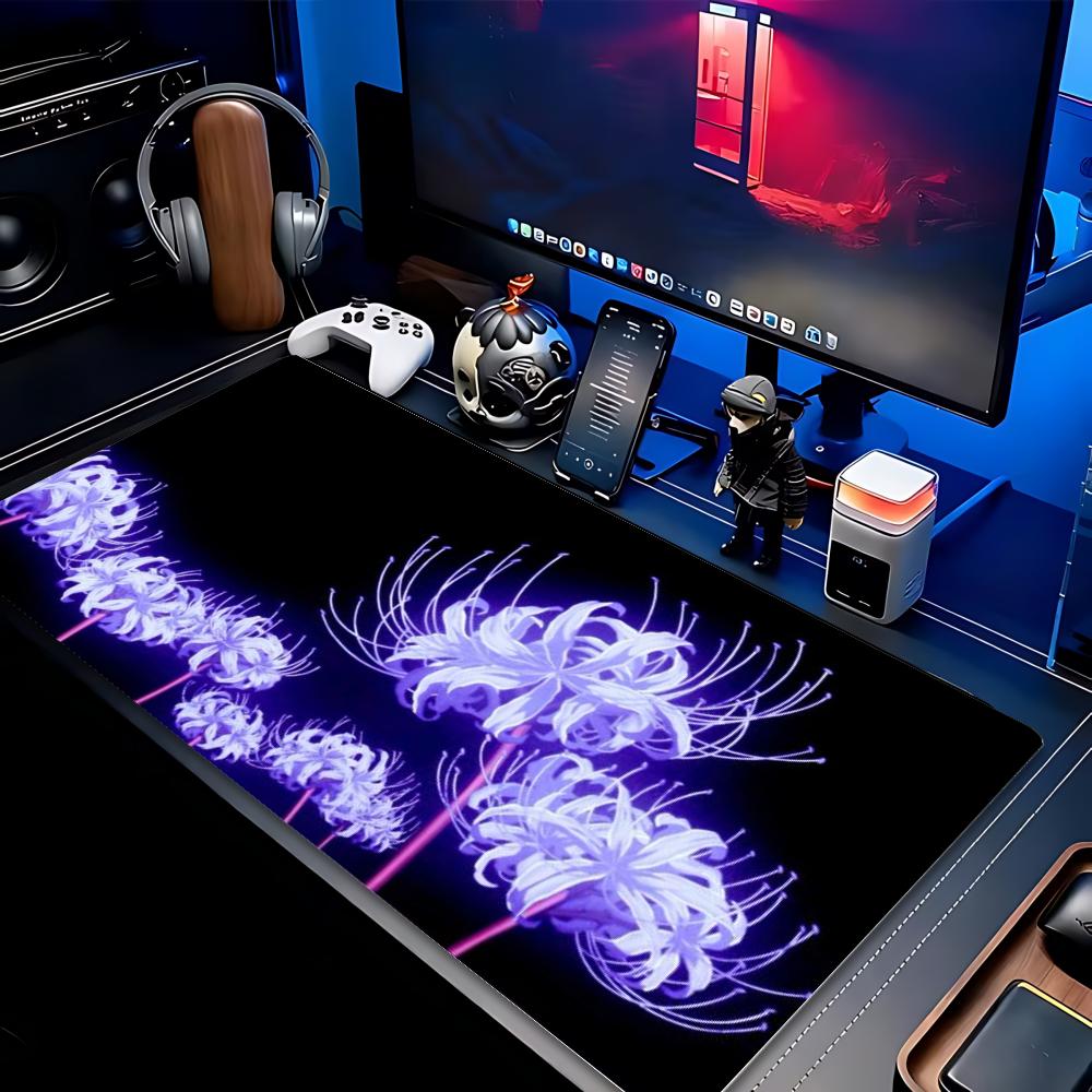 XXL 마우스패드 고딕 리코리스 라디아타 레드 블루 퍼 - Desk Setup Red 리뷰 및 가격