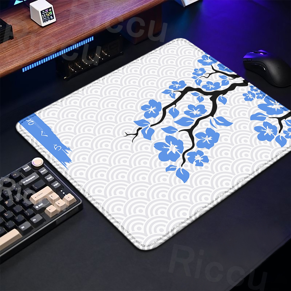 보라색 사쿠라 테이블 패드 게임용 마우스 작은 카펫 X - Desk Setup Pink 리뷰 및 가격