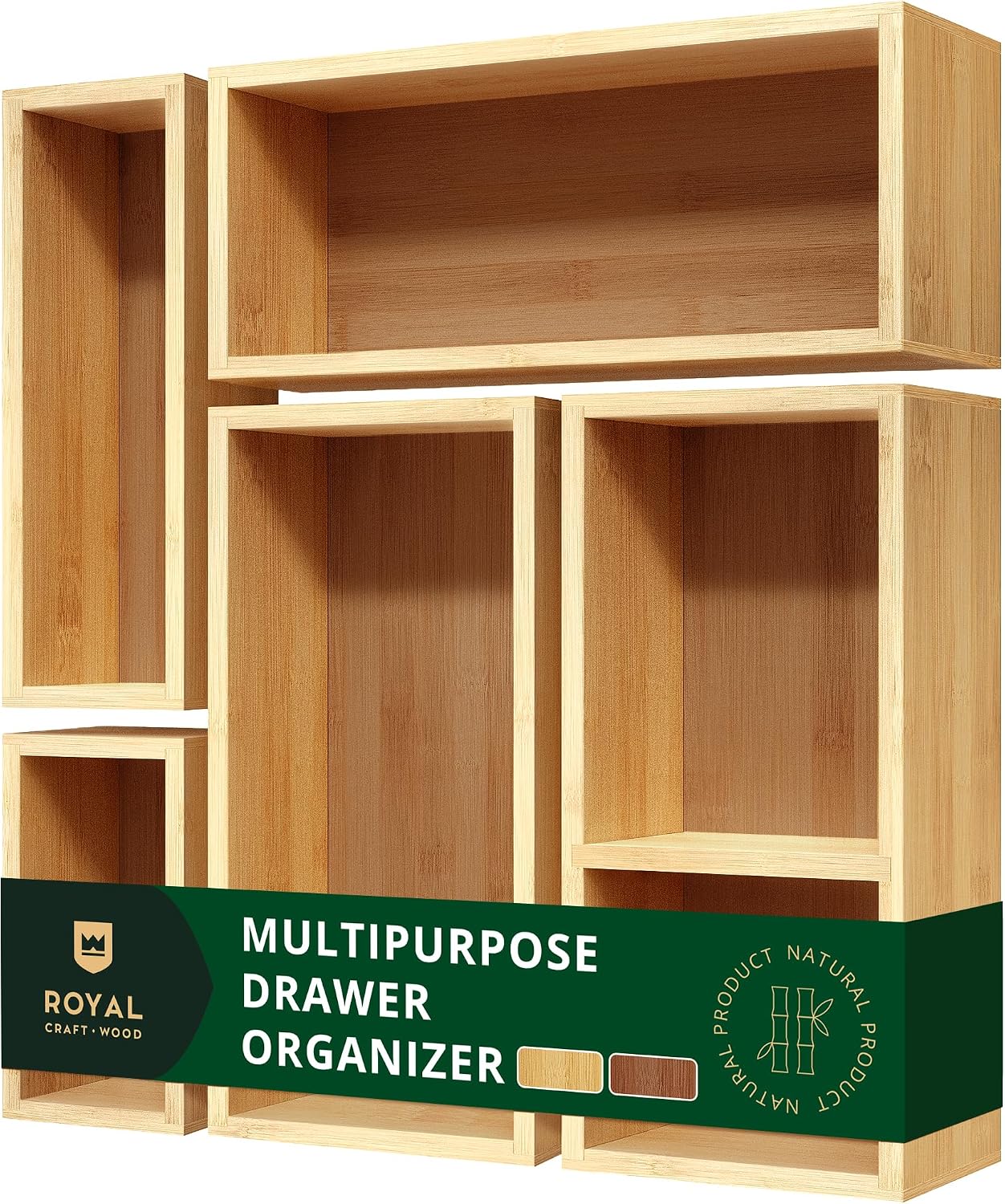5피스 대나무 서랍 정리함 세트 – 주방, 욕실, 사무 - Drawer Organizer Bamboo 리뷰 및 가격