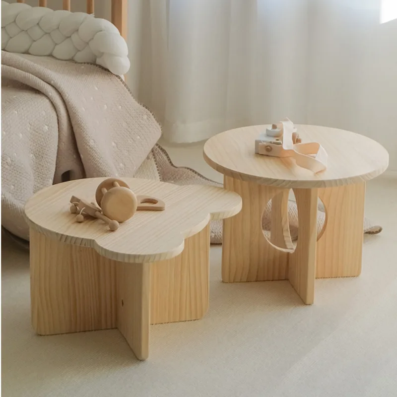 원목 어린이 소형 테이블, 유치원 수제 소형 원형 테이 - Desk Setup Small Room 리뷰 및 가격