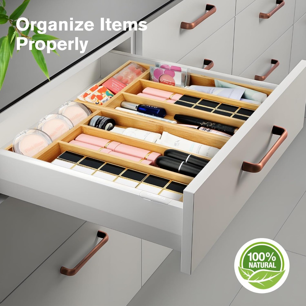 튼튼한 대나무 서랍 정리 트레이 미끄럼 방지 누수 방지 - Drawer Organizer Bamboo 리뷰 및 가격