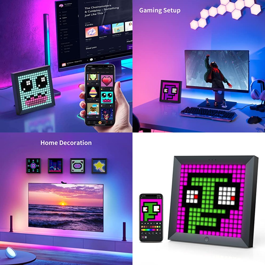 LED 라이트 픽셀 디스플레이 패널, RGB 라이트 바 - Desk Setup Tv 리뷰 및 가격