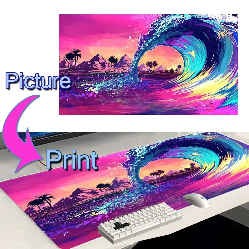 Playmat 맞춤형 마우스 패드 회사 Deskmat  - Desk Setup Pink 리뷰 및 가격