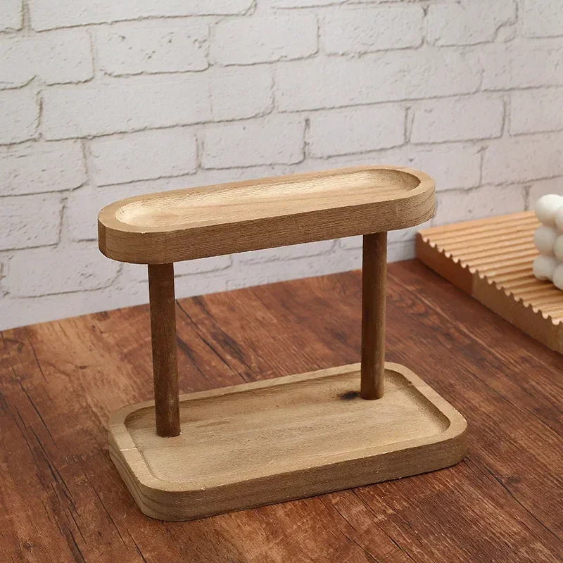 뜨거운 나무 스토리지 선반 2 계층 데스크탑 주최자 선 - Desk Setup Productivity 리뷰 및 가격
