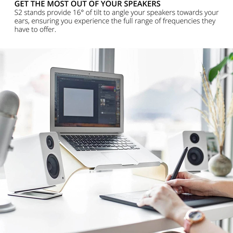 Xnyocn 데스크탑 스피커 스탠드, 컴퓨터 스피커 거 - Desk Setup With Speakers 리뷰 및 가격