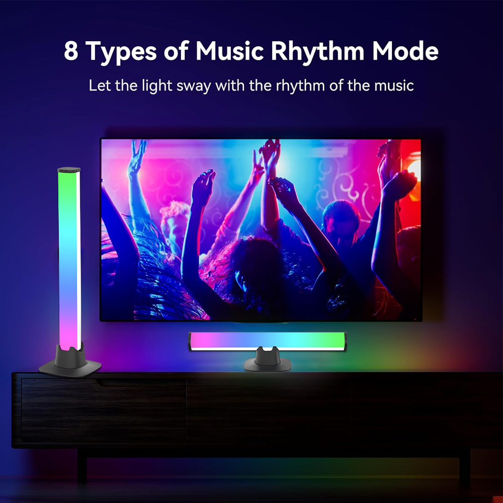 RGB LED 조명 바 블루투스 설정 주변 테이블 램프 - Desk Setup Tv 리뷰 및 가격