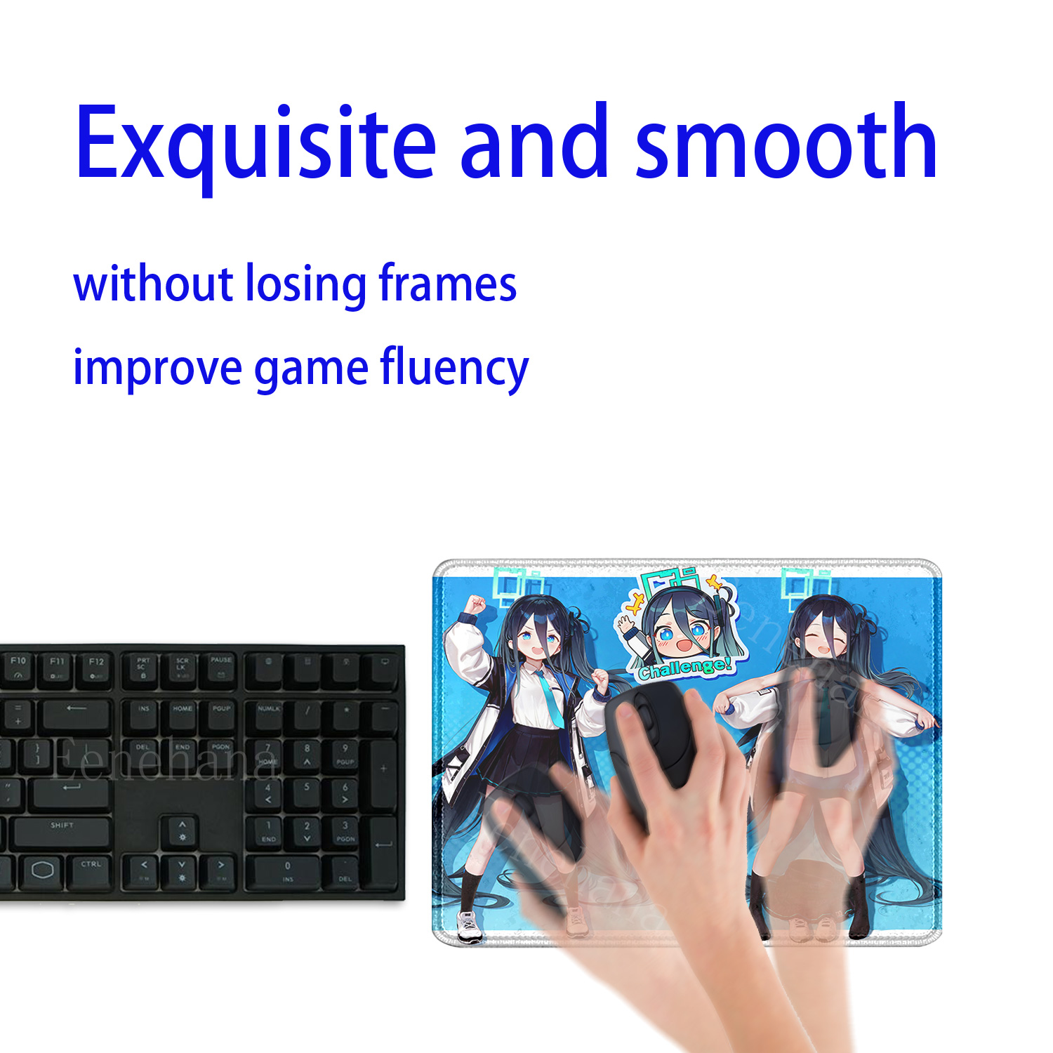 앨리스 ‌   노조미 히카리 블루 아카이브 마우스 패드 - Desk Setup Blue 리뷰 및 가격