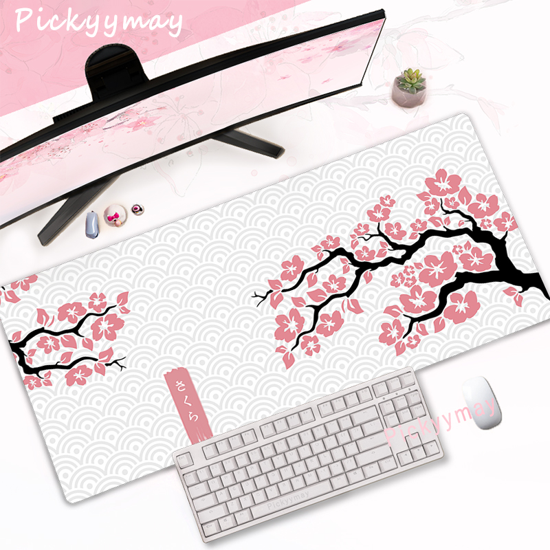CIFBUY 핑크 벚꽃 게임용 마우스 패드 대형 확장형 - Desk Setup Pink 리뷰 및 가격
