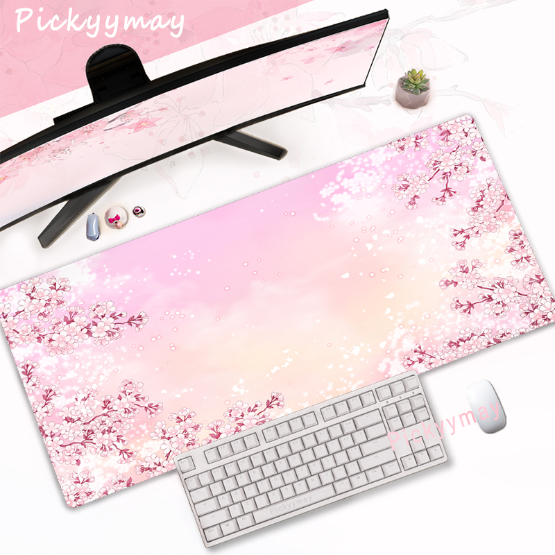 CIFBUY 핑크 벚꽃 게임용 마우스 패드 대형 확장형 - Desk Setup Pink 리뷰 및 가격