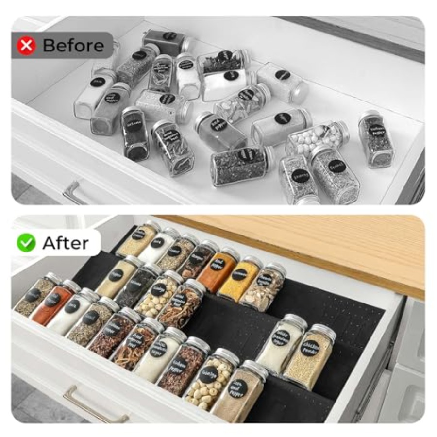 향신료 서랍 정리함 확장형 6개 세트 (11.6인치~2 - Drawer Organizer Bamboo 리뷰 및 가격