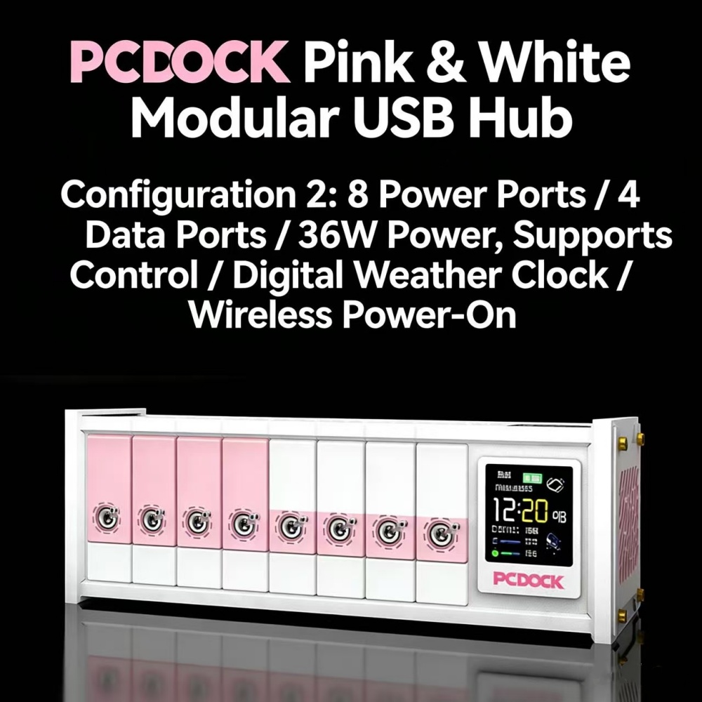 PCDOCK 블록 USB 데스크탑 멀티탭 스위치 포함  - Desk Setup Laptop 리뷰 및 가격