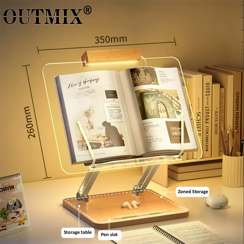 가벼운 투명 아크릴이 포함된 나무 독서대 다기능 리프팅 - Desk Setup Pink 리뷰 및 가격