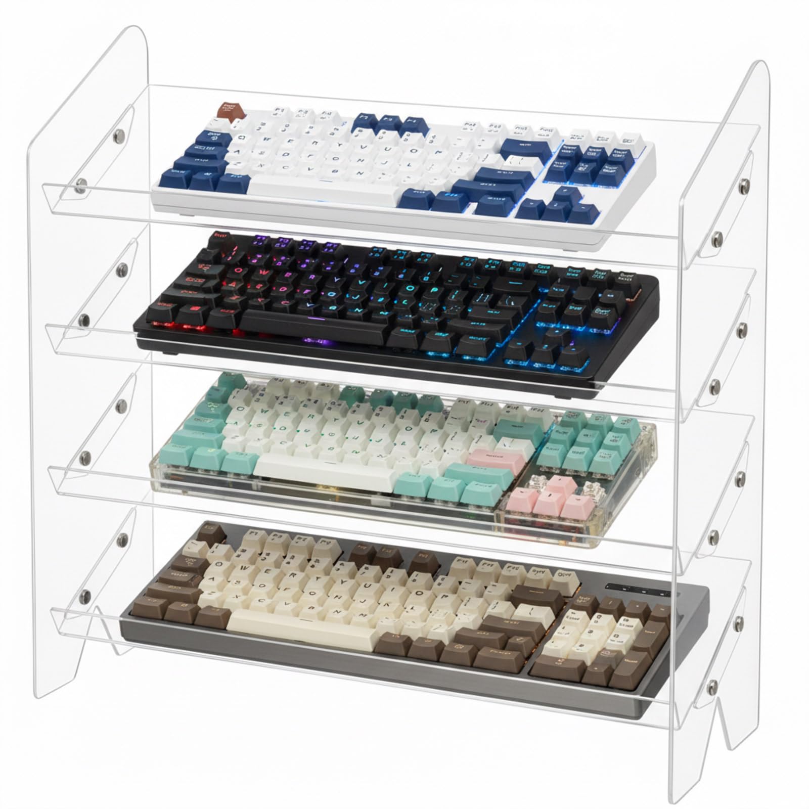 쇼케이스 컴퓨터 태블릿 보관 아크릴 키보드 디스플레이  - Desk Setup Tablet 리뷰 및 가격