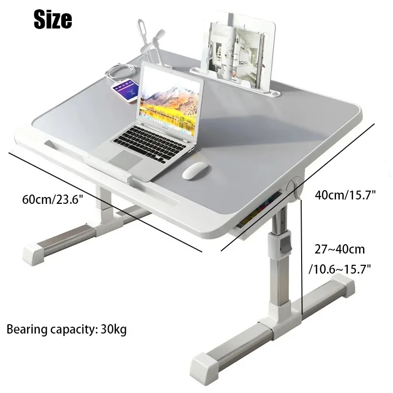 노트북 침대 트레이 테이블 조절 가능한 노트북 침대 스 - Desk Setup Notebook 리뷰 및 가격