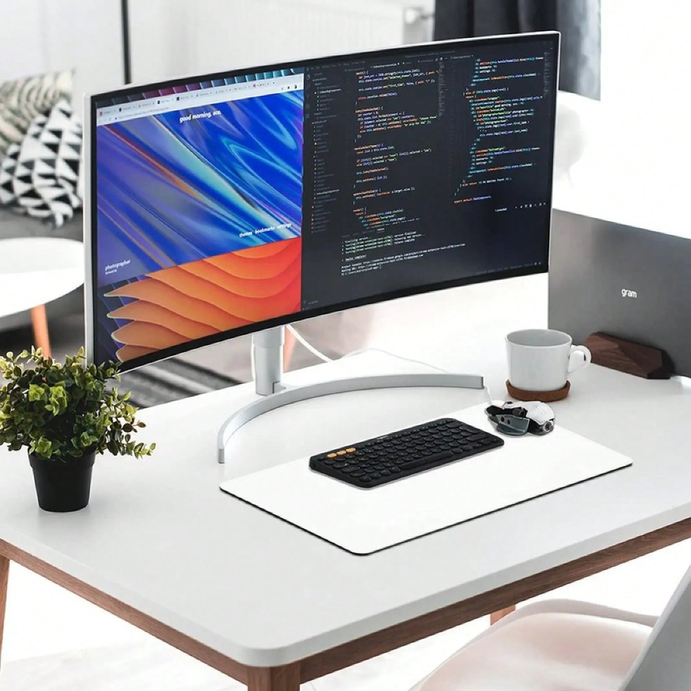 핑크색 발자국 책상 패드, 사무실 및 가정용 대형 직사 - Desk Setup Pink 리뷰 및 가격