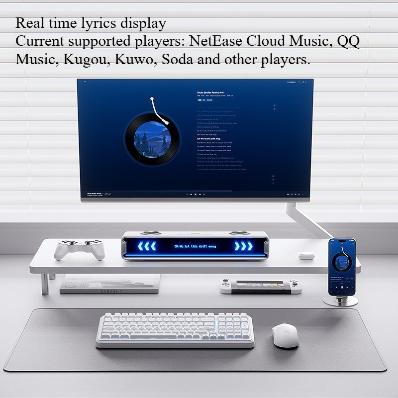 K20 GT 전체 화면 서브타이틀 스피커 맞춤형 RGB - Desk Setup With Speakers 리뷰 및 가격