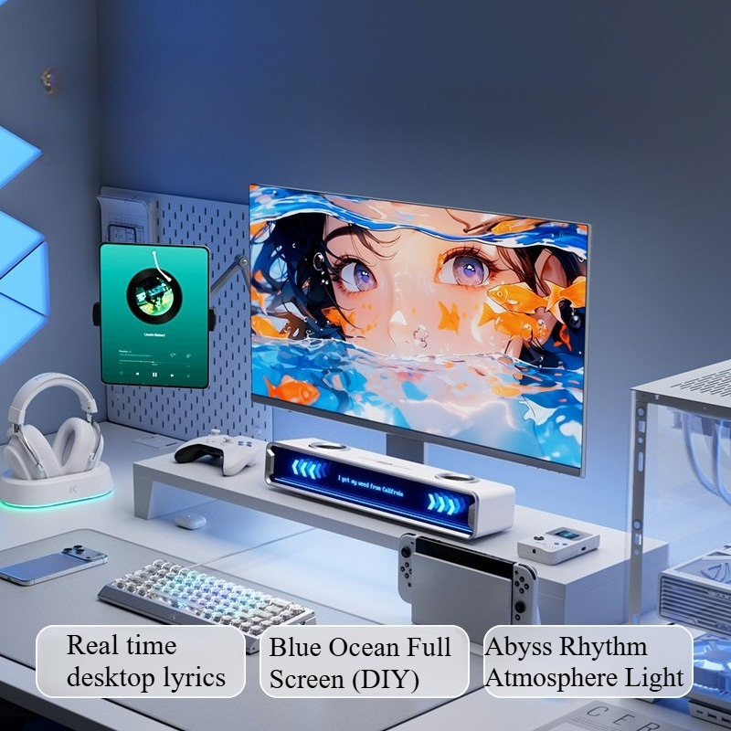 K20 GT 전체 화면 서브타이틀 스피커 맞춤형 RGB - Desk Setup With Speakers 리뷰 및 가격