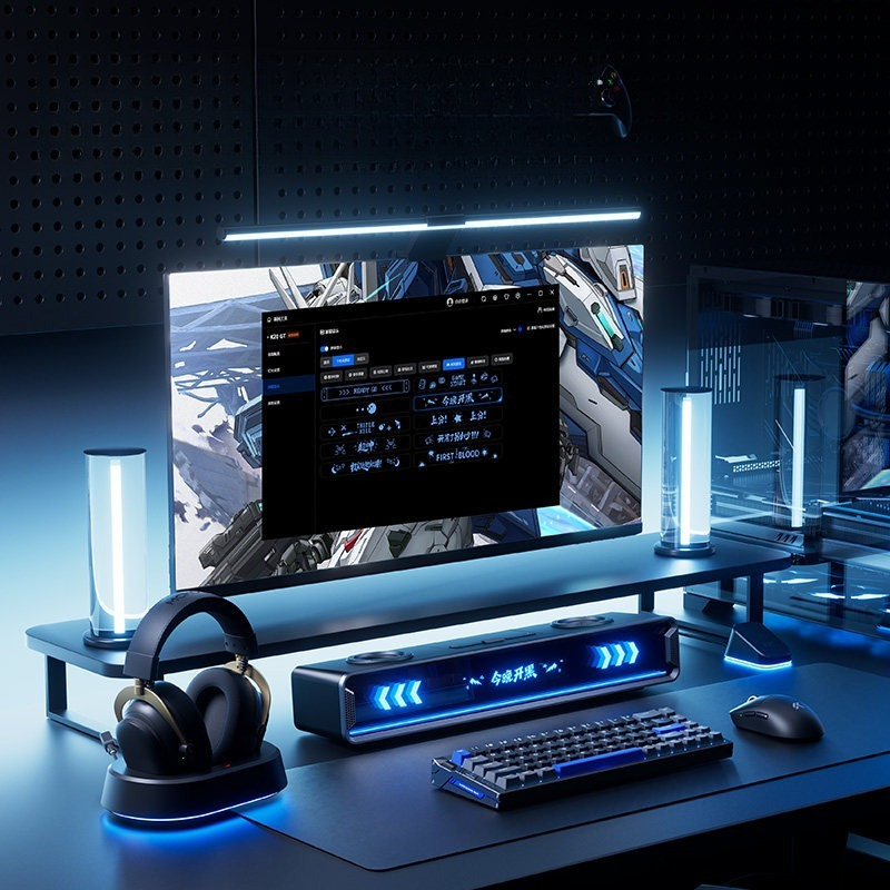 K20 GT 전체 화면 서브타이틀 스피커 맞춤형 RGB - Desk Setup With Speakers 리뷰 및 가격