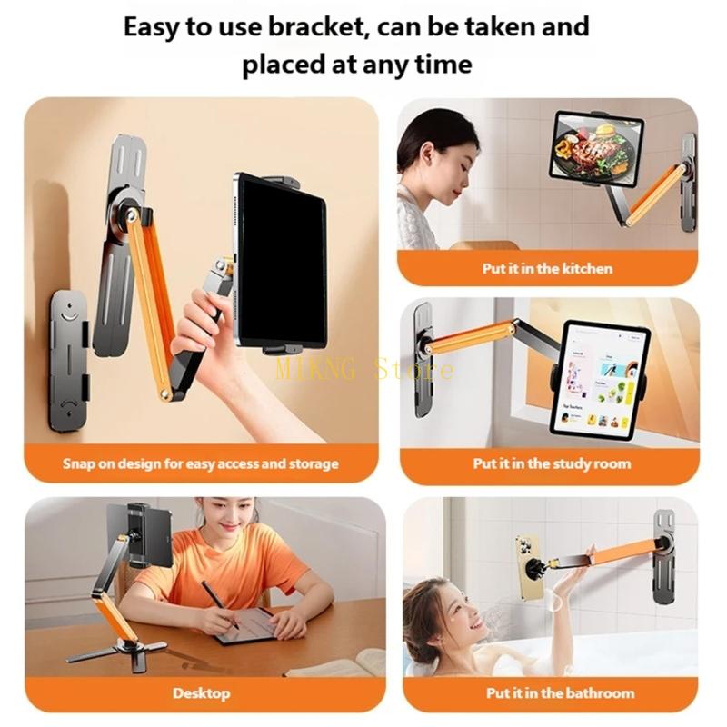 벽 또는 책상 사용을 위한 다중 각도 조정 금속 쉬운  - Desk Setup Tablet 리뷰 및 가격