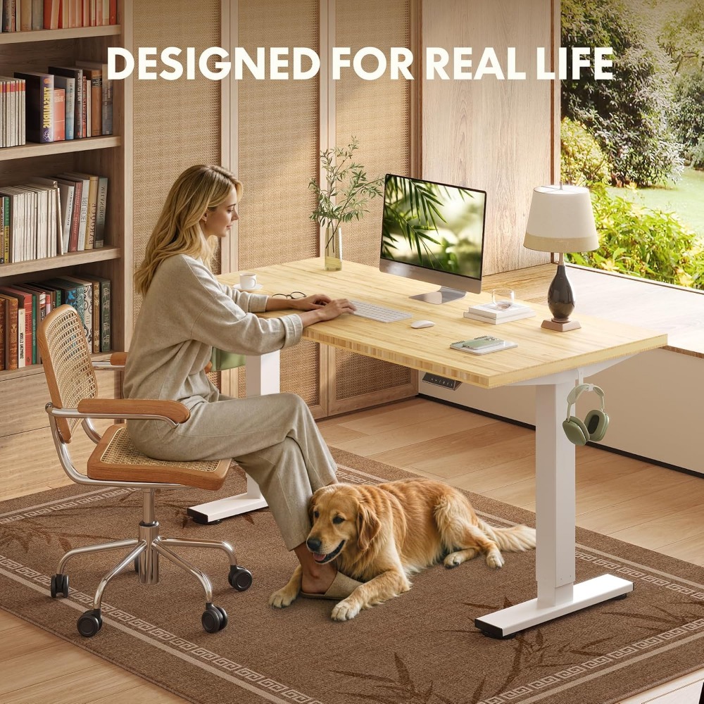 FLEXISPOT 55인치 x 28인치 솔리드 대나무  - Desk Setup Nature 리뷰 및 가격
