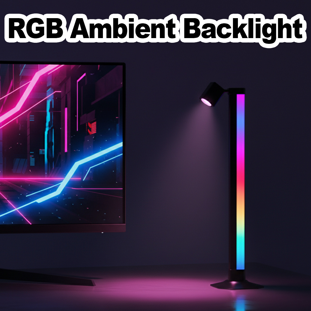 스마트 라이트 바 LED RGB 음악 동기화 앱 제어  - Desk Setup Tv 리뷰 및 가격