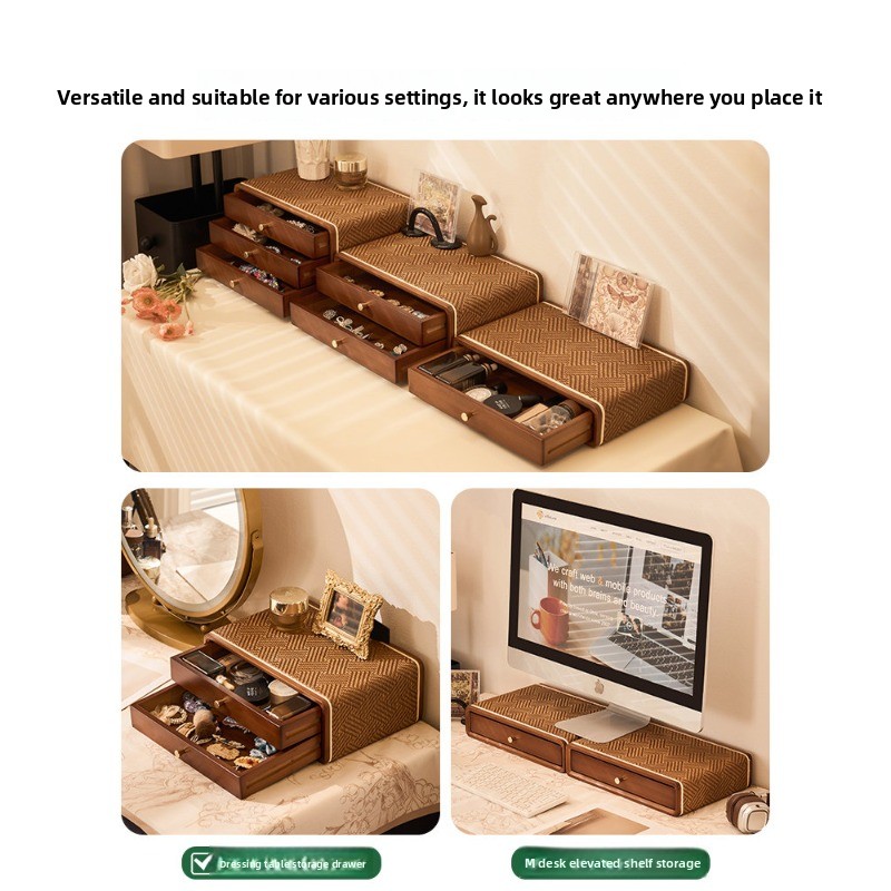 빈티지 서랍형 데스크탑 정리함, 화장대용 다층 보석 보 - Drawer Organizer Bamboo 리뷰 및 가격