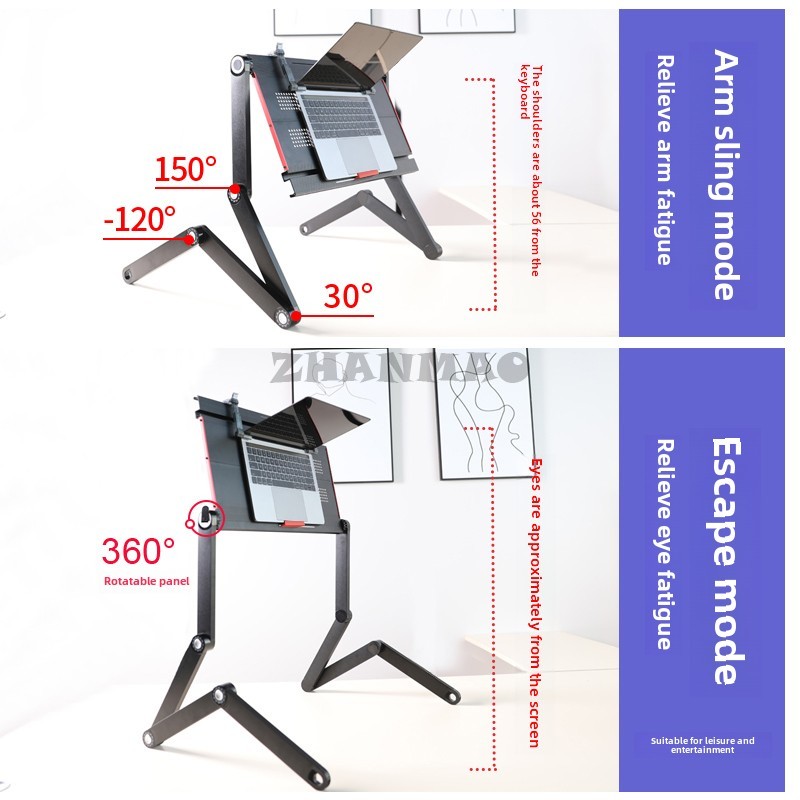 침대 위에 누워 있음, 노트북 책상, 접이식 태블릿 스 - Desk Setup Laptop 리뷰 및 가격