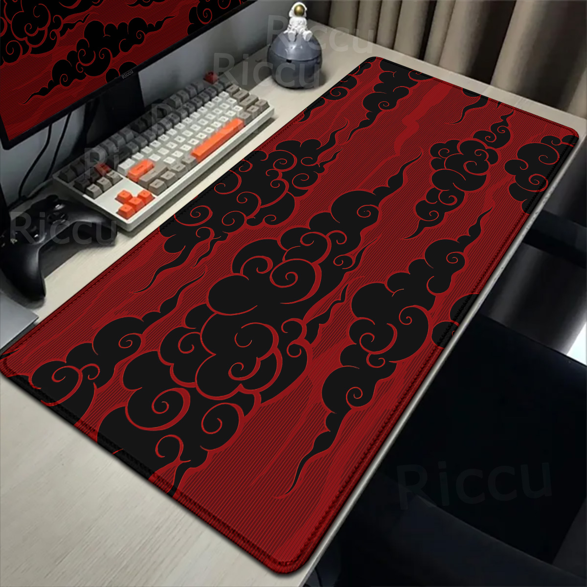 대형 레드 클라우드 게이머 마우스 패드, 천연 고무 잠 - Desk Setup Red 리뷰 및 가격