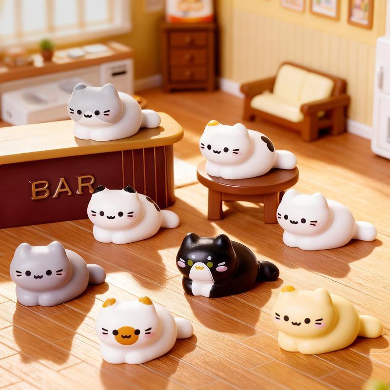 8PCS 귀여운 고양이 미니어처 인형 DIY 마이크로  - Desk Setup Nature 리뷰 및 가격