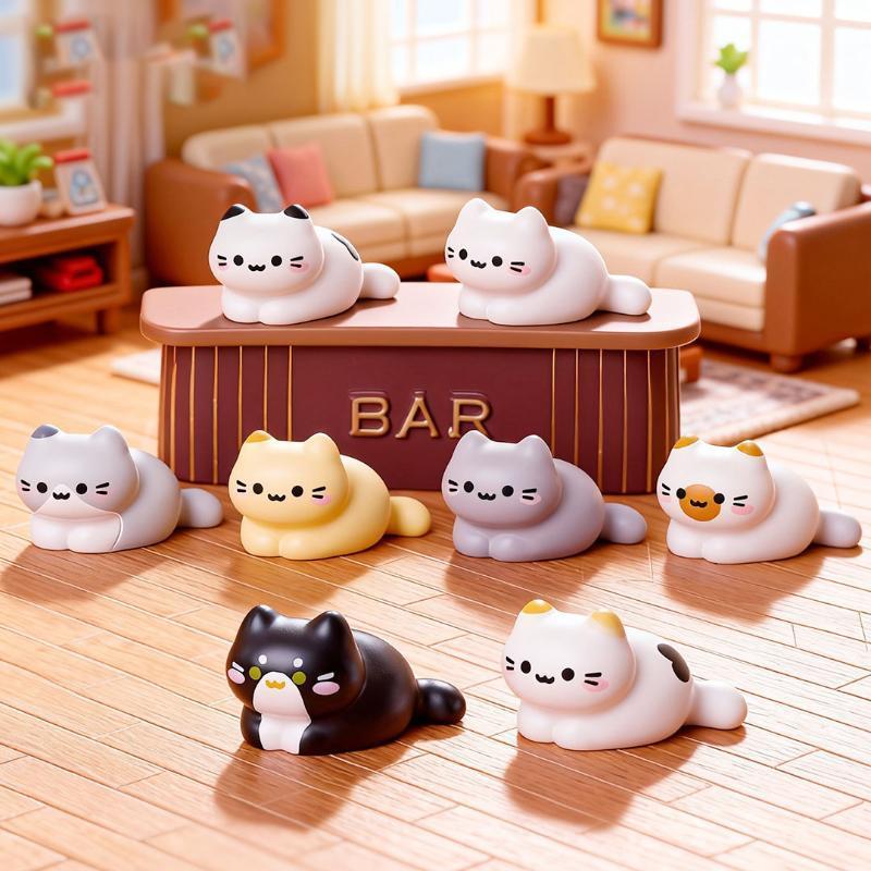 8PCS 귀여운 고양이 미니어처 인형 DIY 마이크로  - Desk Setup Nature 리뷰 및 가격