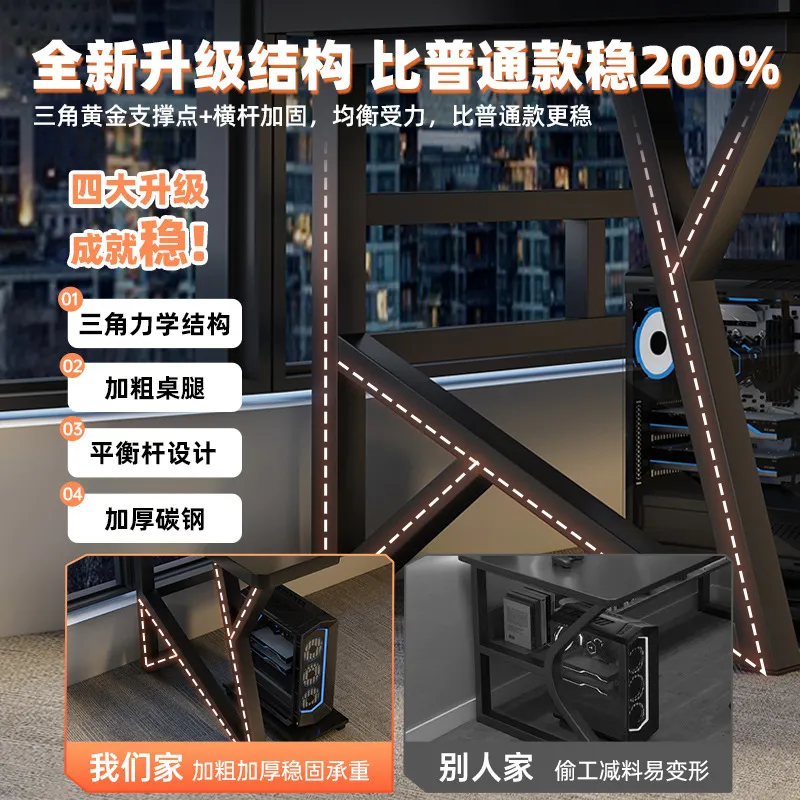 현대식 컴퓨터 책상 홈 오피스 워크스테이션 간단한 책상 - Desk Setup Simple 리뷰 및 가격