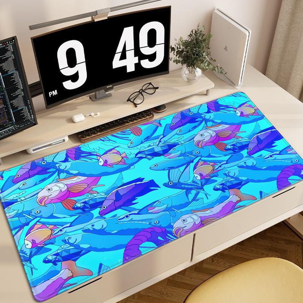 HD 프린팅 물고기 고무 마우스 패드 노트북 사무실 게 - Desk Setup Notebook 리뷰 및 가격